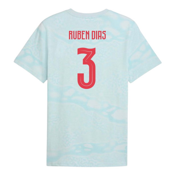 2026-2027 Portugal FtblCulture Tee AOP (Sea Glass) (Ruben Dias 3)