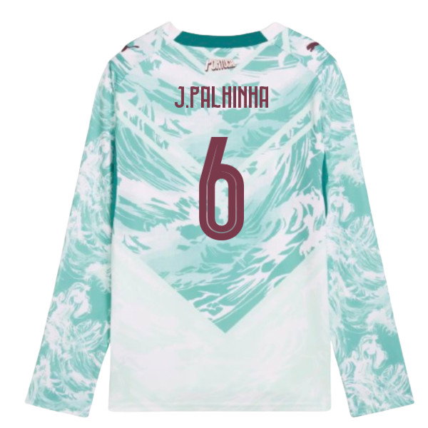 2026-2027 Portugal Long Sleeve Away Shirt (Kids) (J.Palhinha 6)