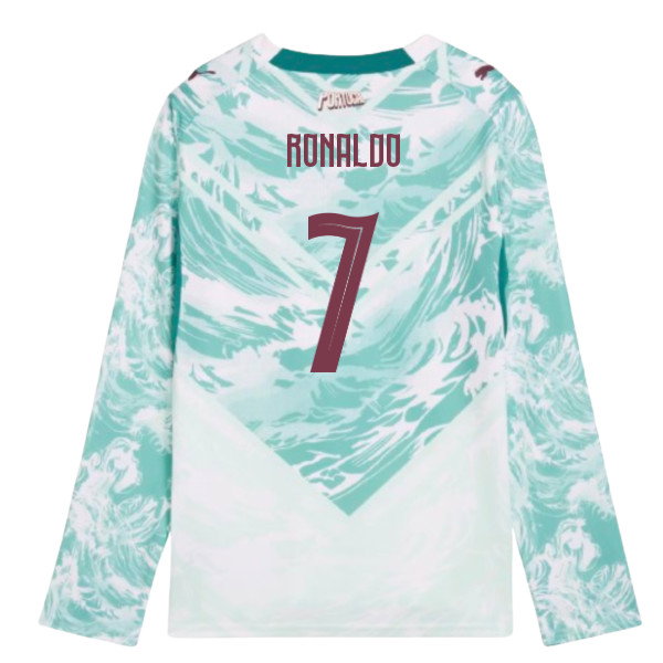 2026-2027 Portugal Long Sleeve Away Shirt (Kids) (Ronaldo 7)
