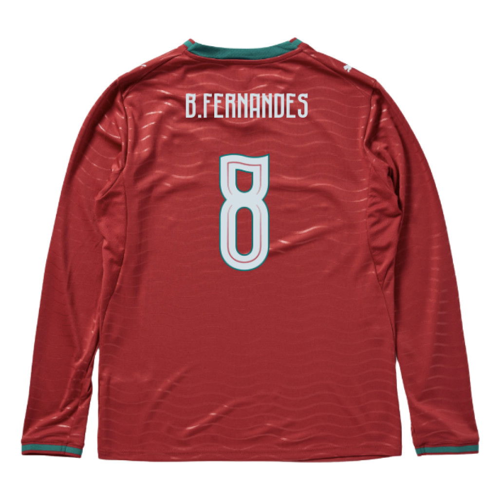 2026-2027 Portugal Long Sleeve Home Shirt (B.Fernandes 8)
