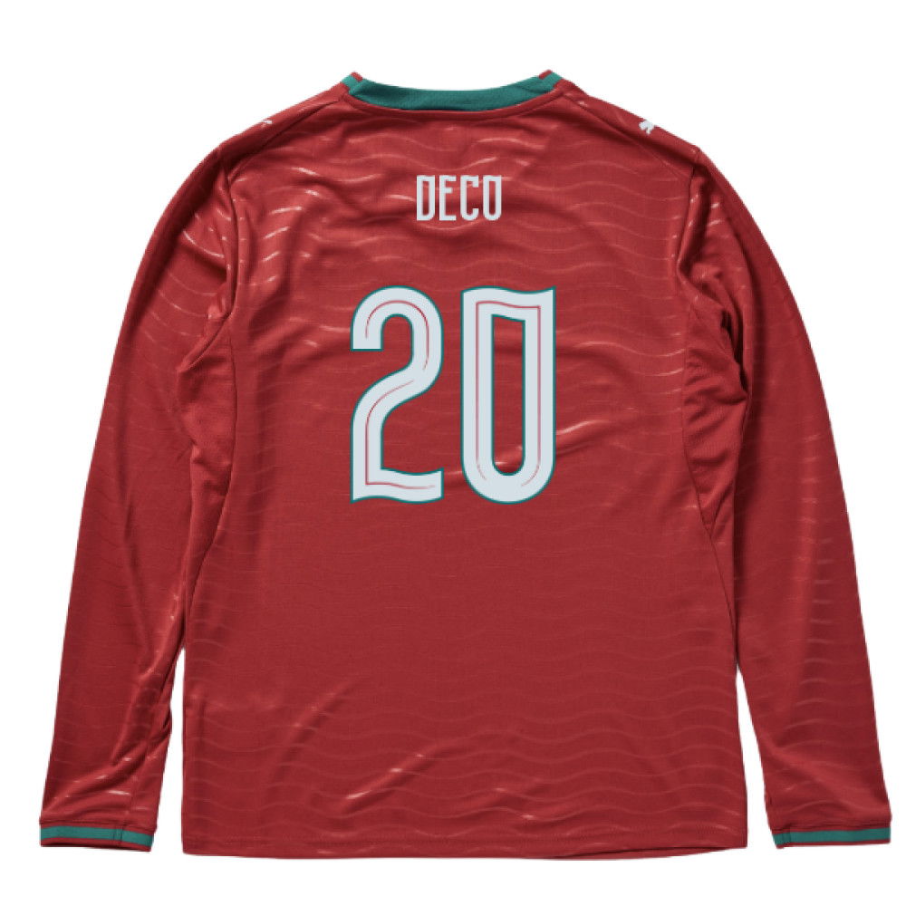 2026-2027 Portugal Long Sleeve Home Shirt (Deco 20)