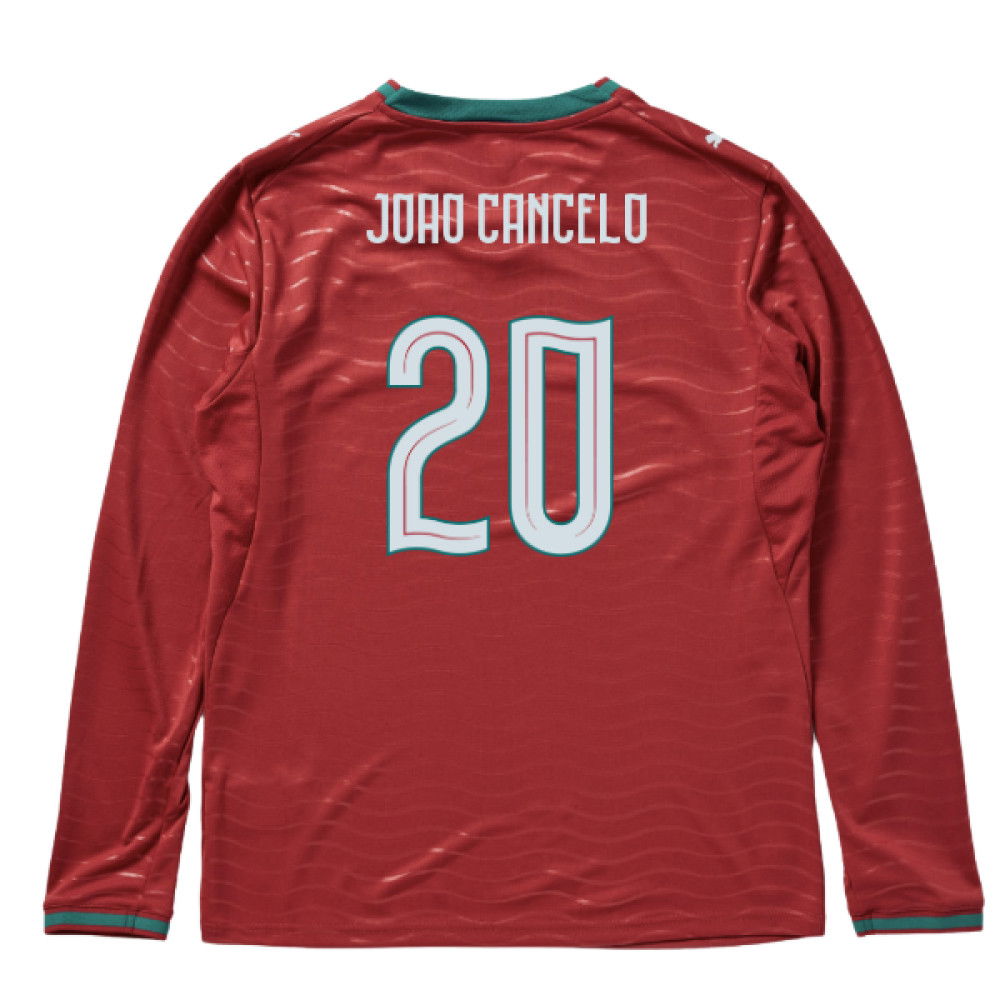 2026-2027 Portugal Long Sleeve Home Shirt (Joao Cancelo 20)