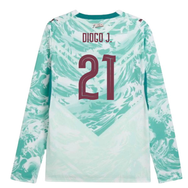 2026-2027 Portugal Long Sleeves Away Shirt (Diogo J. 21)