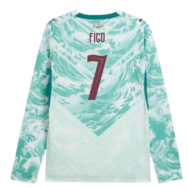 2026-2027 Portugal Long Sleeves Away Shirt (Figo 7)