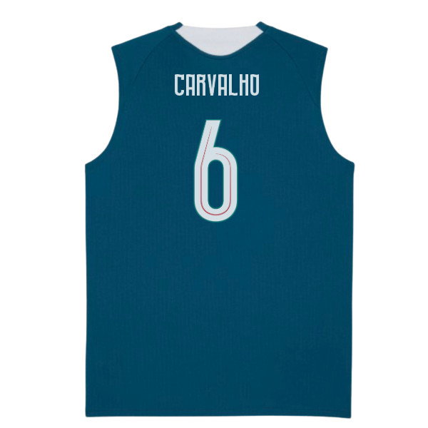 2026-2027 Portugal Sleeveless Training Jersey (Ocean Tropic) (Carvalho 6)