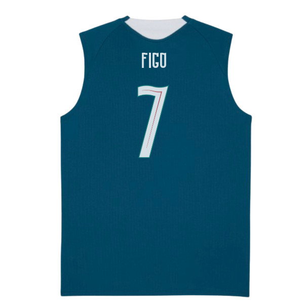 2026-2027 Portugal Sleeveless Training Jersey (Ocean Tropic) (Figo 7)