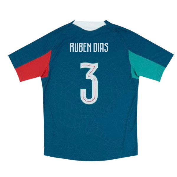 2026-2027 Portugal Training Jersey Pro (Ocean Tropic) (Ruben Dias 3)