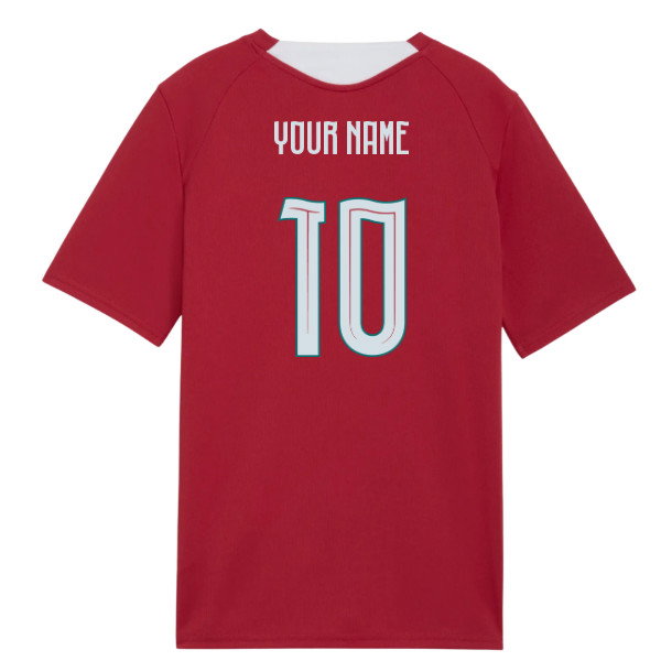 2026-2027 Portugal Training Jersey (Red) - Kids (Your Name)