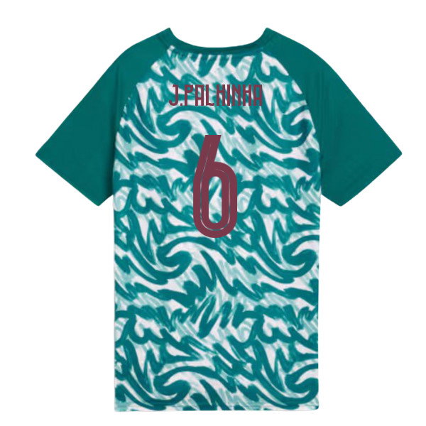 2026-2027 Portugal Warm Up Jersey (Green) - Kids (J.Palhinha 6)