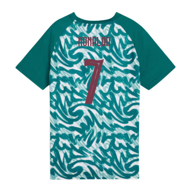 2026-2027 Portugal Warm Up Jersey (Green) - Kids (Ronaldo 7)