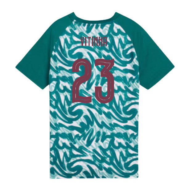 2026-2027 Portugal Warm Up Jersey (Green) - Kids (Vitinha 23)