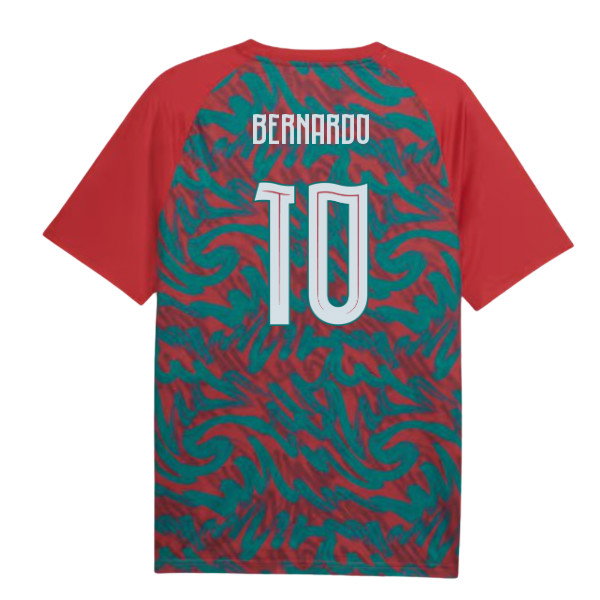 2026-2027 Portugal Warm Up Jersey (Red) (Bernardo 10)