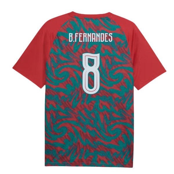 2026-2027 Portugal Warm Up Jersey (Red) (B.Fernandes 8)