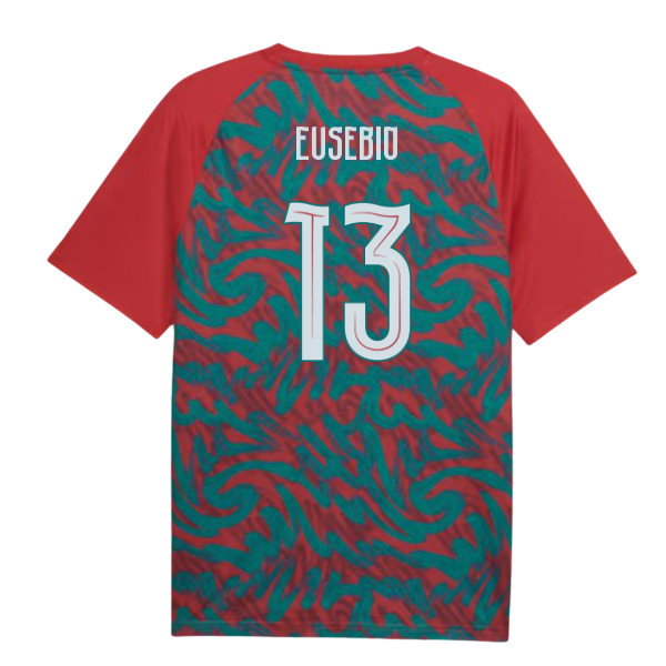 2026-2027 Portugal Warm Up Jersey (Red) (Eusebio 13)