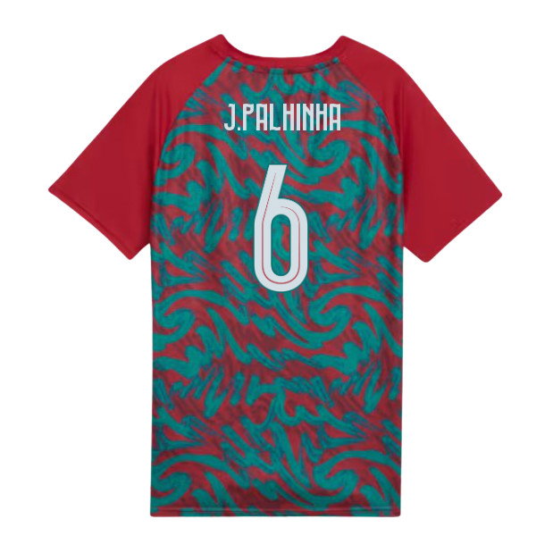2026-2027 Portugal Warm Up Jersey (Red) - Kids (J.Palhinha 6)