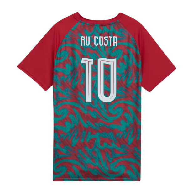2026-2027 Portugal Warm Up Jersey (Red) - Kids (Rui Costa 10)