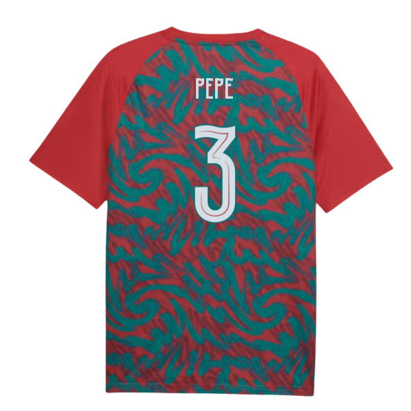 2026-2027 Portugal Warm Up Jersey (Red) (Pepe 3)
