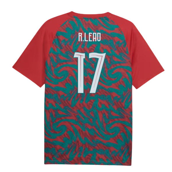 2026-2027 Portugal Warm Up Jersey (Red) (R.Leao 17)