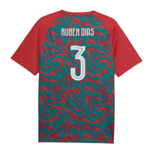 2026-2027 Portugal Warm Up Jersey (Red) (Ruben Dias 3)