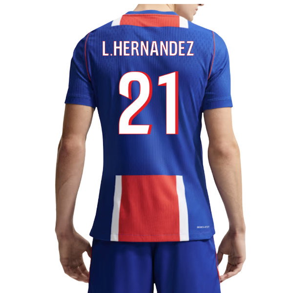 2026-2027 PSG Authentic Aero-Fit Match Home Shirt (L.Hernandez 21)