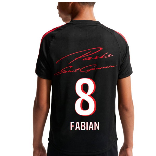2026-2027 PSG Strike Training Shirt (Black) - Kids (Fabian 8)