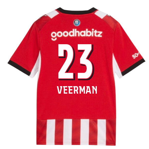 2026-2027 PSV Eindhoven Home Shirt (Kids) (Veerman 23)