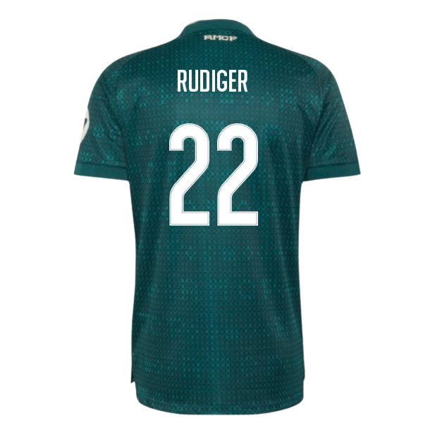 2026-2027 Real Madrid Authentic Away Shirt (Rudiger 22)