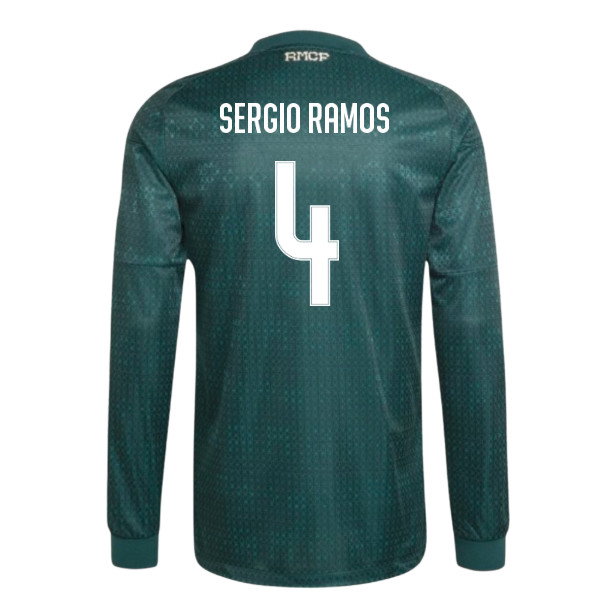 2026-2027 Real Madrid Authentic Long Sleeve Away Shirt (Sergio Ramos 4)