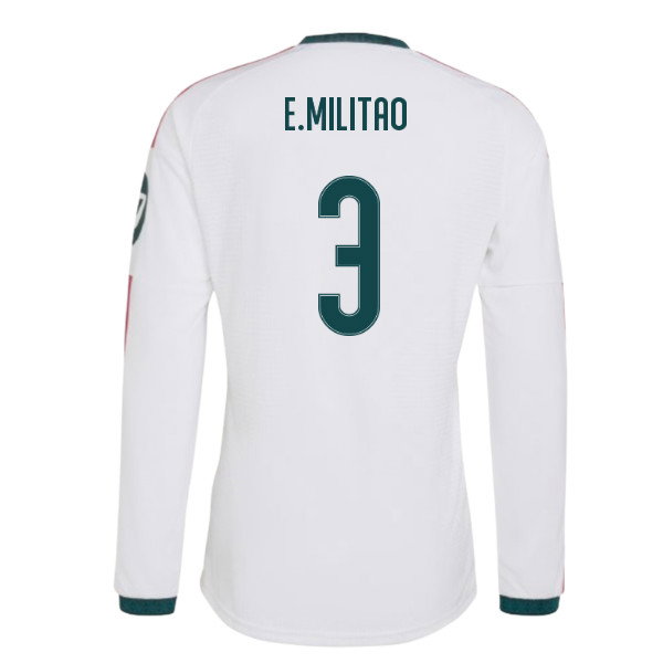 2026-2027 Real Madrid Authentic Long Sleeve Home Shirt (E.Militao 3)