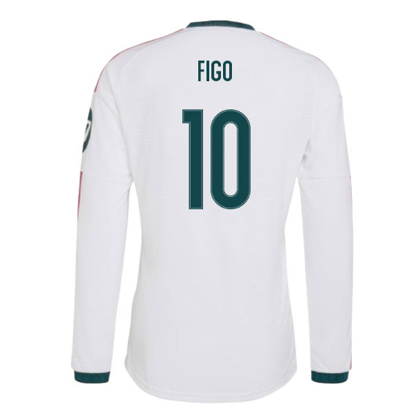 2026-2027 Real Madrid Authentic Long Sleeve Home Shirt (Figo 10)