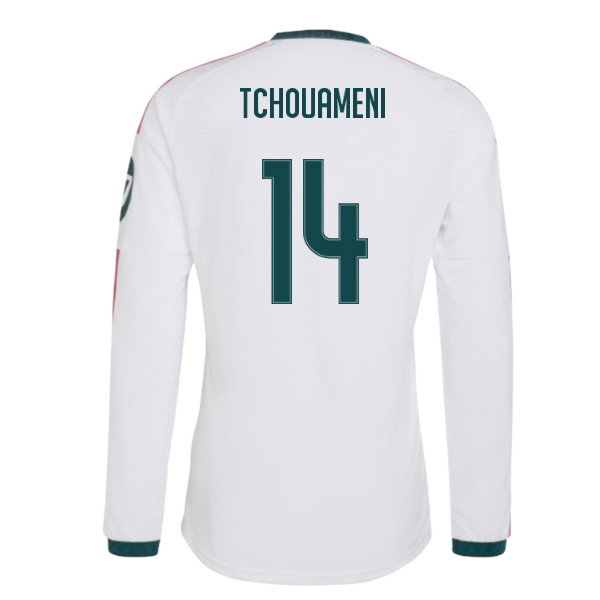 2026-2027 Real Madrid Authentic Long Sleeve Home Shirt (Tchouameni 14)