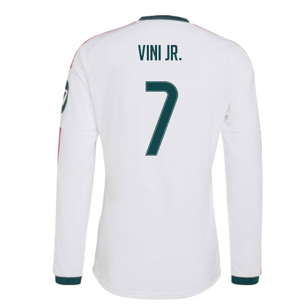 2026-2027 Real Madrid Authentic Long Sleeve Home Shirt (Vini Jr. 7)
