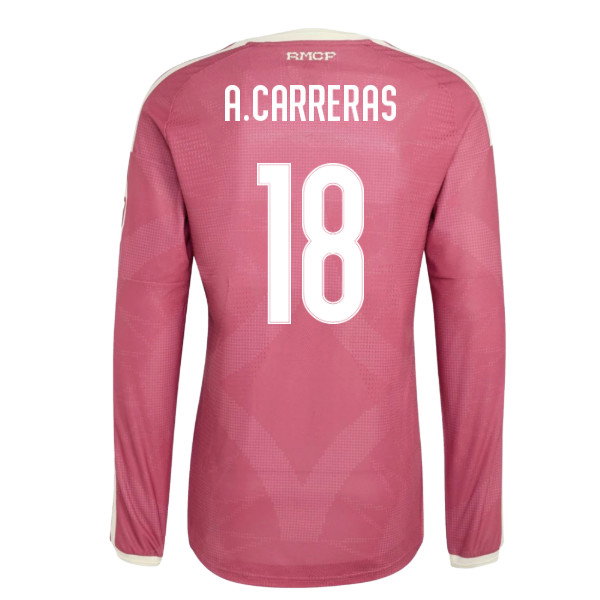 2026-2027 Real Madrid Authentic Long Sleeve Third Shirt (A.Carreras 18)