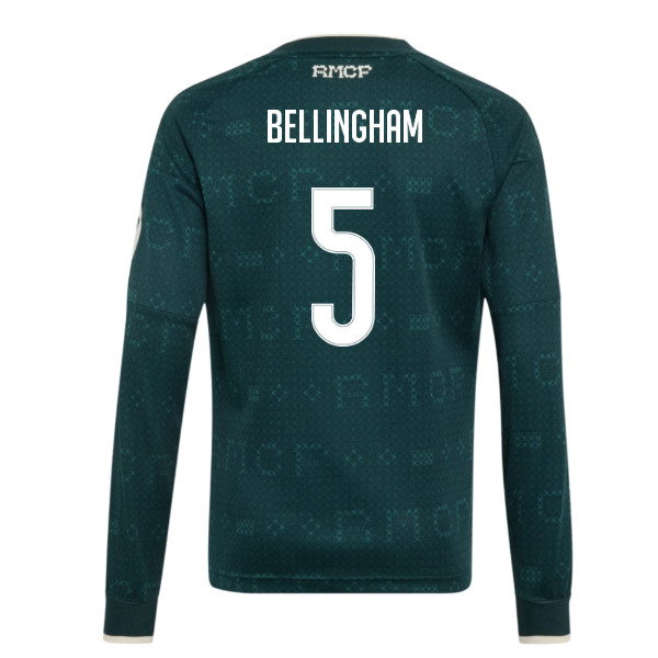 2026-2027 Real Madrid Away Long Sleeve Shirt (Kids) (Bellingham 5)