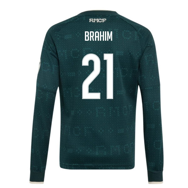 2026-2027 Real Madrid Away Long Sleeve Shirt (Kids) (Brahim 21)