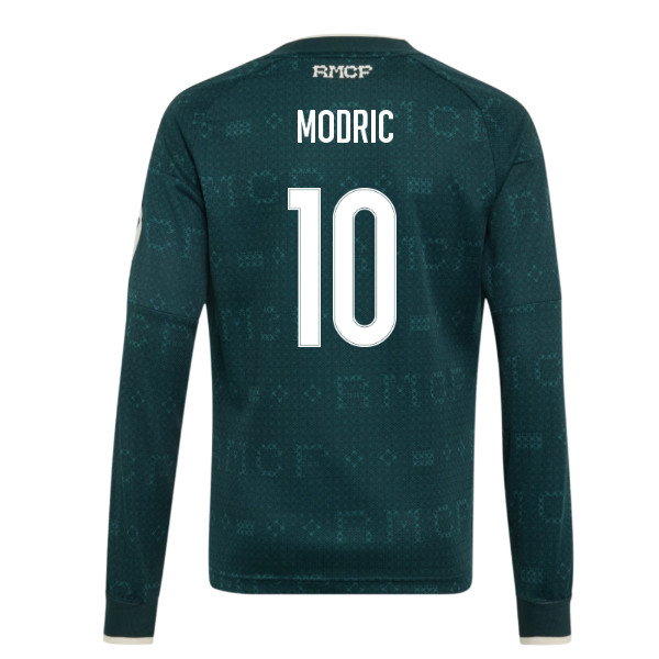 2026-2027 Real Madrid Away Long Sleeve Shirt (Kids) (Modric 10)