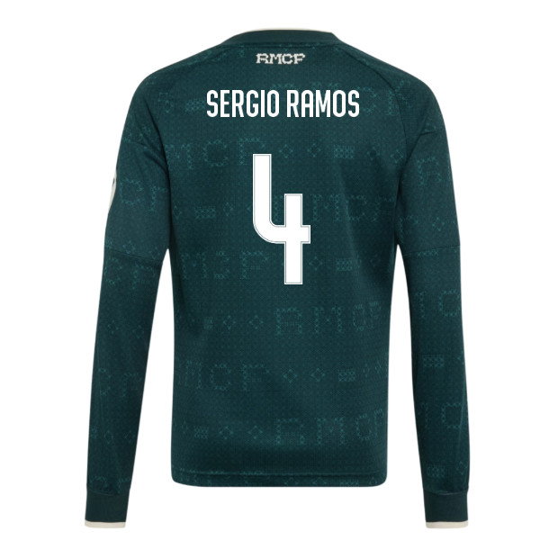 2026-2027 Real Madrid Away Long Sleeve Shirt (Kids) (Sergio Ramos 4)
