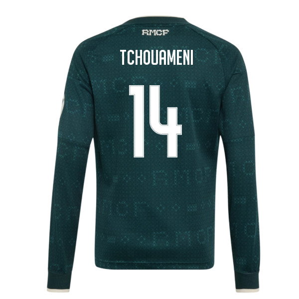 2026-2027 Real Madrid Away Long Sleeve Shirt (Kids) (Tchouameni 14)