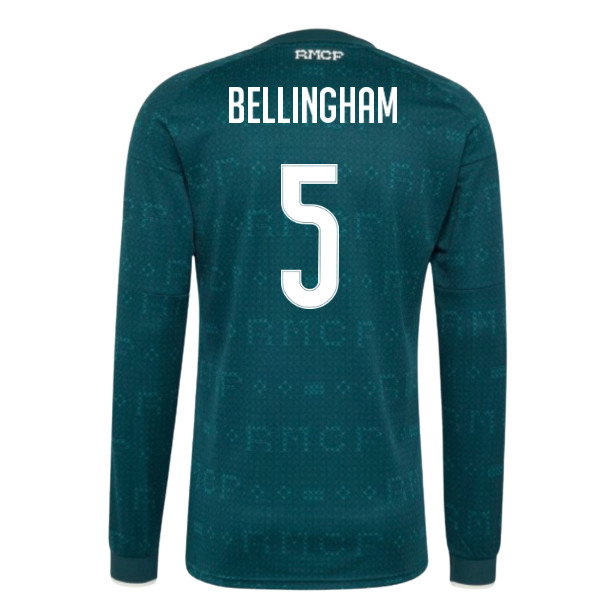 2026-2027 Real Madrid Long Sleeve Away Shirt (Bellingham 5)