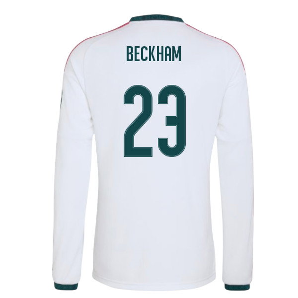 2026-2027 Real Madrid Long Sleeve Home Shirt (Beckham 23)