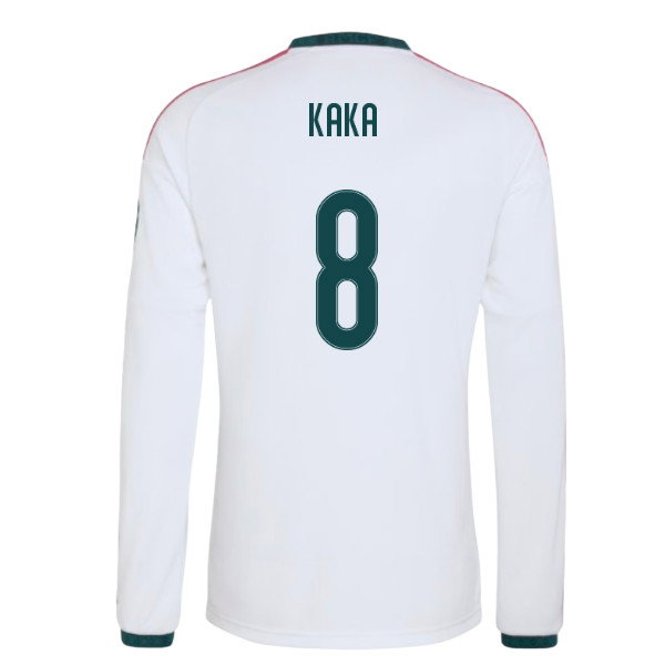 2026-2027 Real Madrid Long Sleeve Home Shirt (Kaka 8)