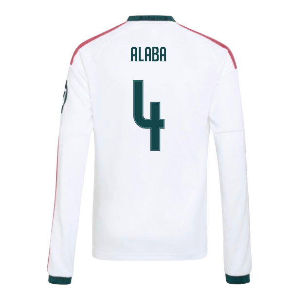 2026-2027 Real Madrid Long Sleeve Home Shirt (Kids) (Alaba 4)