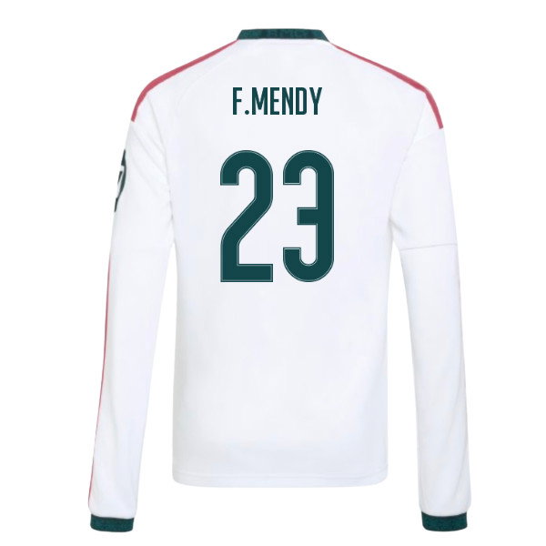 2026-2027 Real Madrid Long Sleeve Home Shirt (Kids) (F.Mendy 23)