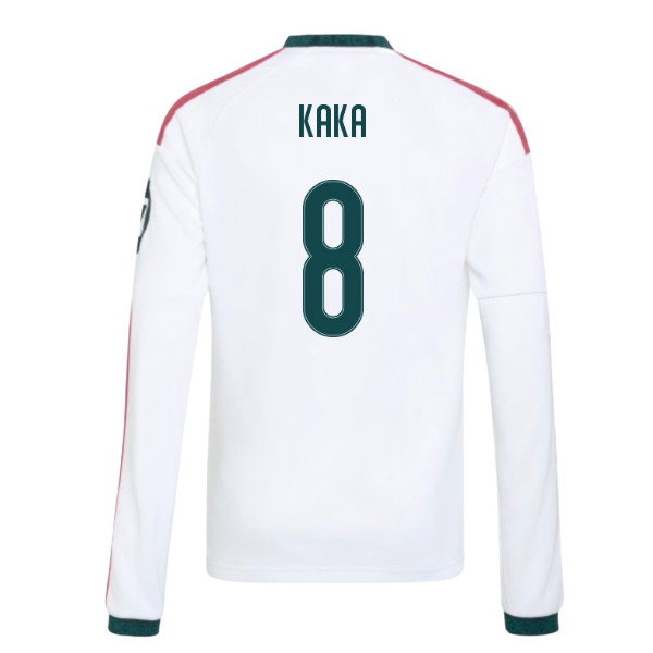 2026-2027 Real Madrid Long Sleeve Home Shirt (Kids) (Kaka 8)