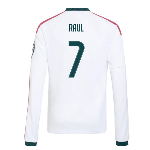 2026-2027 Real Madrid Long Sleeve Home Shirt (Kids) (Raul 7)