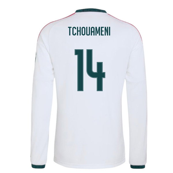 2026-2027 Real Madrid Long Sleeve Home Shirt (Tchouameni 14)