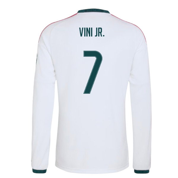 2026-2027 Real Madrid Long Sleeve Home Shirt (Vini Jr. 7)