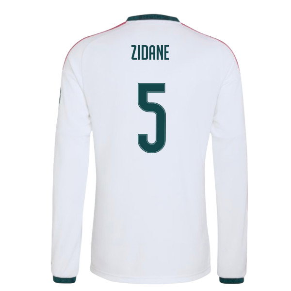 2026-2027 Real Madrid Long Sleeve Home Shirt (Zidane 5)