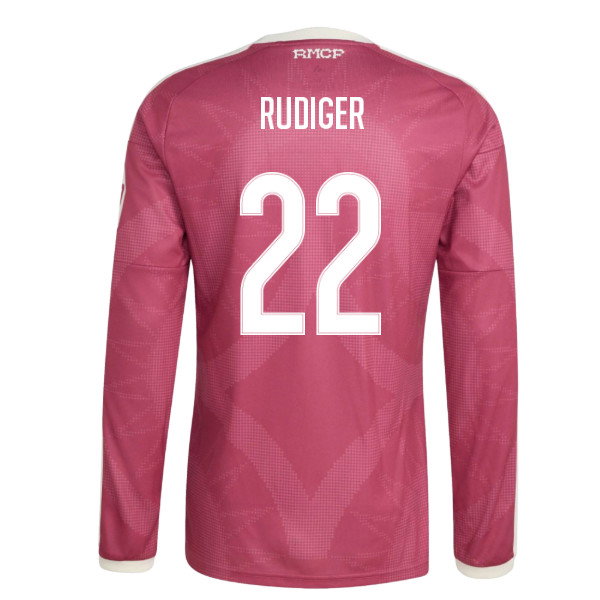 2026-2027 Real Madrid Long Sleeve Third Shirt (Rudiger 22)