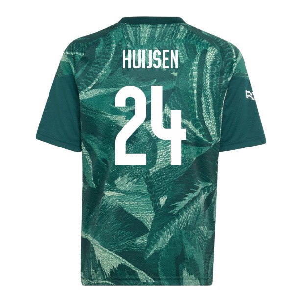 2026-2027 Real Madrid Pre-Match Shirt (Aurora Ivy) - Kids (Huijsen 24)